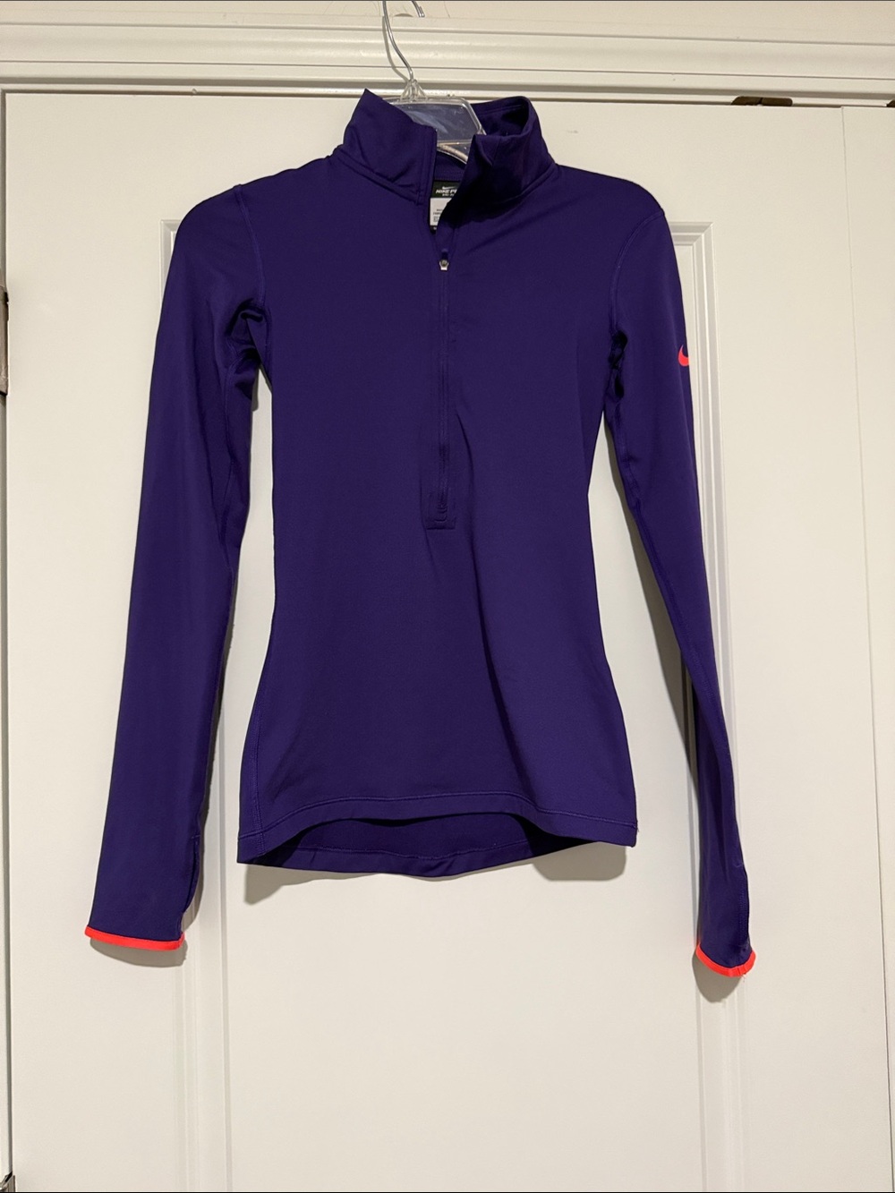 Nike Purple Half-Zip Pullover with Pink Accents